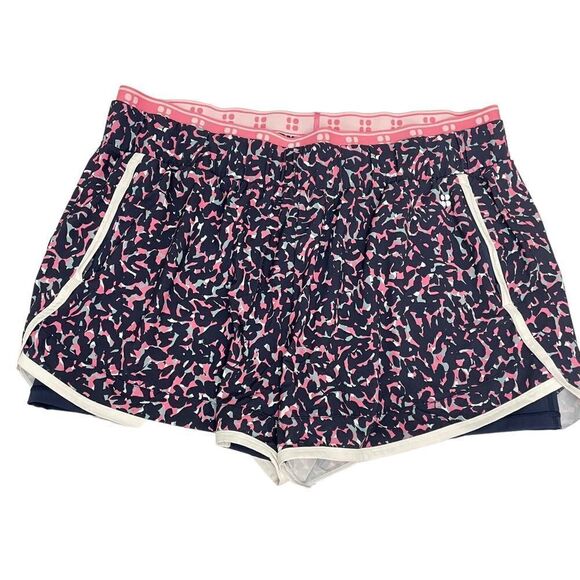 Sweaty Betty Women’s On Your Marks 4" Running Shorts,blue jot print lined sz 2XL - Picture 2 of 12